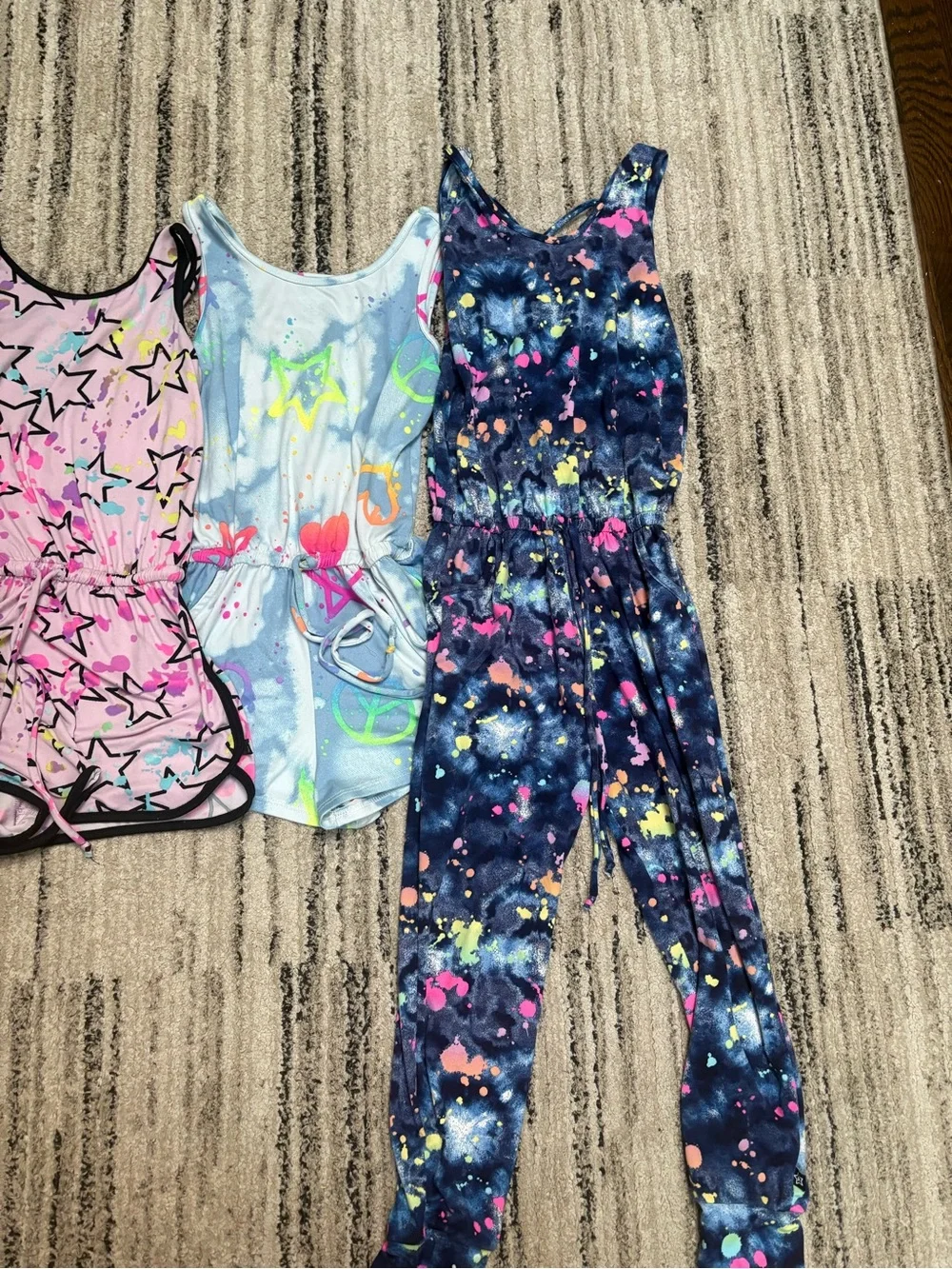 Girls size 7 pixielane romper set of 4